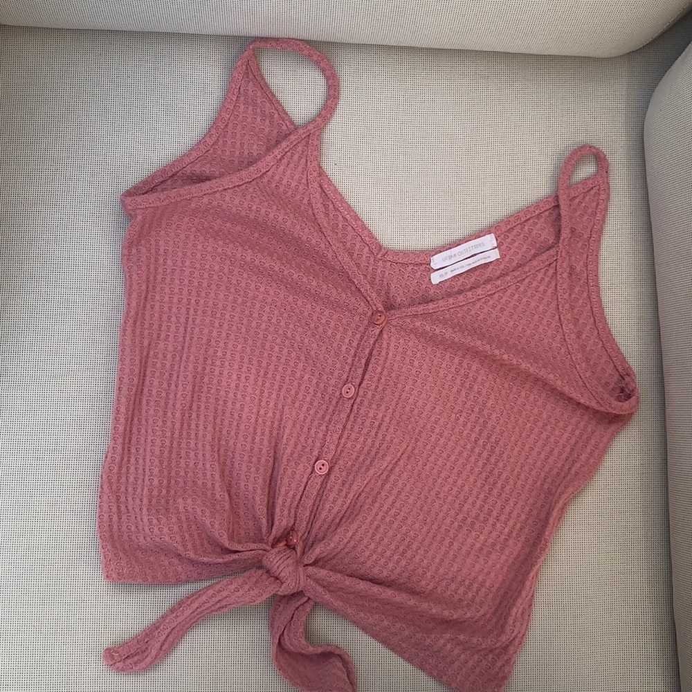 Pink Urban Outfitters Tie Top